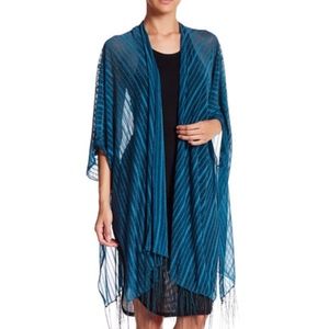 Sheer Kimono/Cover-up in teal